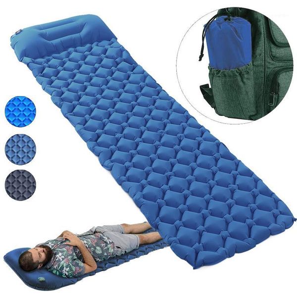 Outdoor-Pads, wasserdicht, tragbar, ultraleicht, aufblasbare Camping-Matratzenauflage, Matte, Luftmatratzen, Kissen, Bettkissen für Wandern, Reisen