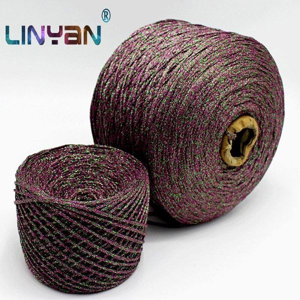 

500g colorful metallic yarn mercerization threads cotton yarn for crochet thread for knitting tape wholesale zl55.1, Black;white