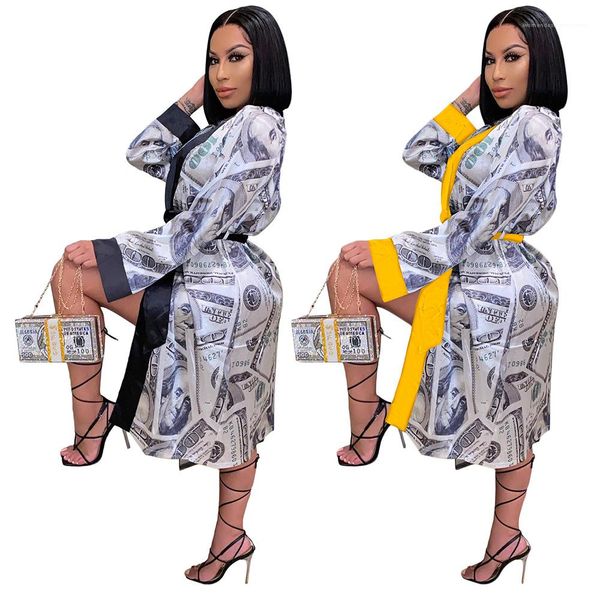 

одеяния пояса sexy длинного рукав v шея одеяние дама повседневной одежда женщина доллар щитовой, Black;red