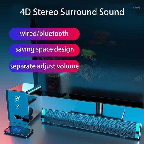 

new soundbar wired and wireless bluetooth 5.0 speaker for tv, soundbar with subwoofer wireless bluetooth sound bar for tv lap