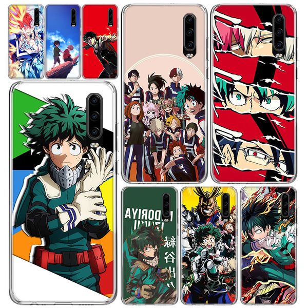 

boku нет героя academia phone case cover для huawei p40 p30 p20 p10 mate 30 20 10 p смарт z pro plus lite кок капа shell