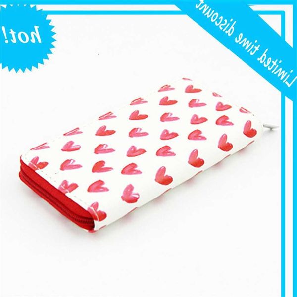 

women printing pu learn design telephone tas rits clutch card sleeves women's portfolios, Red;black