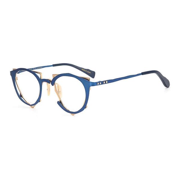 

75% off online shop super personality hand-made irregular shape spectacle frame, unique artistic frame, can be matched with myopia 147, White;black