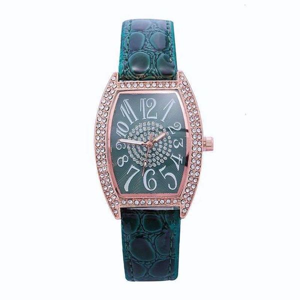 

watch watch fashion square diamond women's manying watch, Slivery;brown