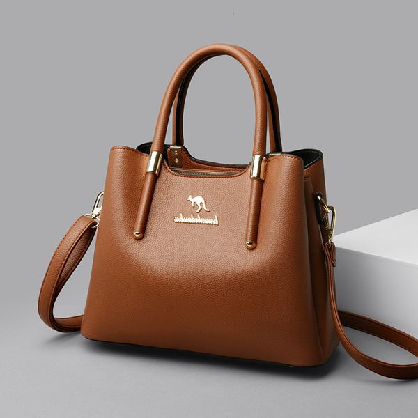 

bag female 2021 new commute to work trend briefcase fashionable mother's one shoulder portable princess of the burden bag three pockets