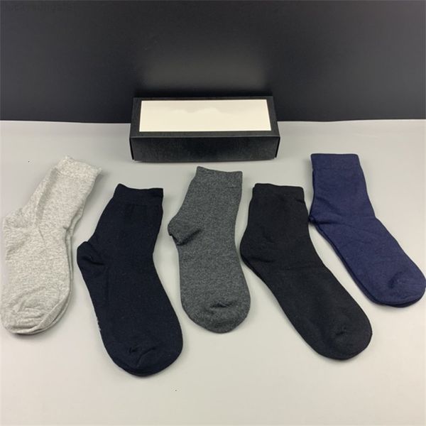 

factory676ygentleman's sock solid formal mens new mid-length socks color wear-resistant soft men's and women's cotton with gi, Black