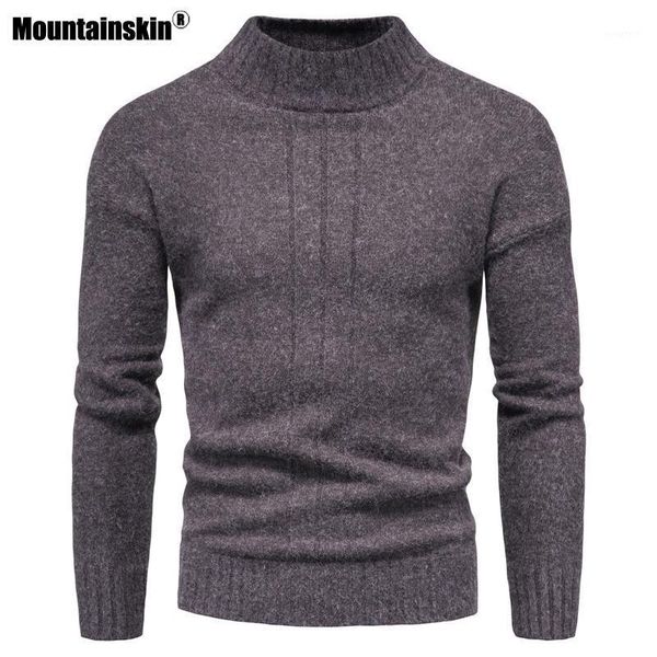 

mountainskin men's knitten jacket autumn winter mens slim fit sweaters thick warm casual knitwear o-neck collar male mt0901, White;black