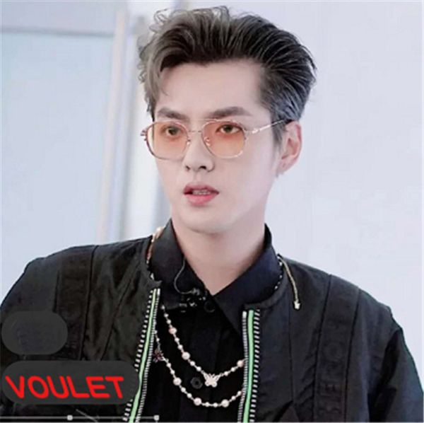 

dibolo wu yifan's same sunglasses sunglasses diplo co branded detachable hanging piece dual purpose myopia glasses, White;black