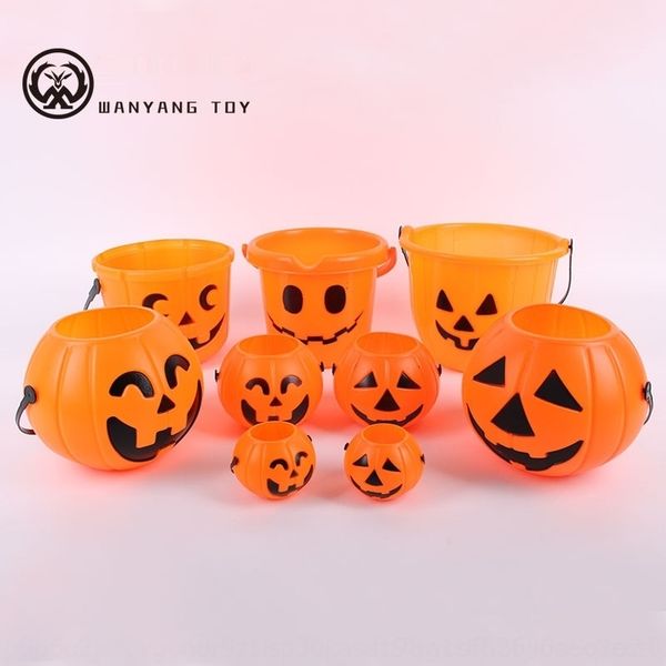 

dmufg halloween pumpkin bucket trick and prop pumpkin candy pumpkintrick children's hand-held atmosphere bucket la props candy venue ac