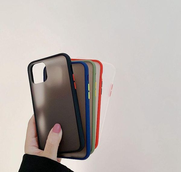 

dhl 100pcs phone case for iphone 6 7 8 plus x 11 12 pro max x xr xs max 7plus luxury contrast color frame matte har qylprn infant2005