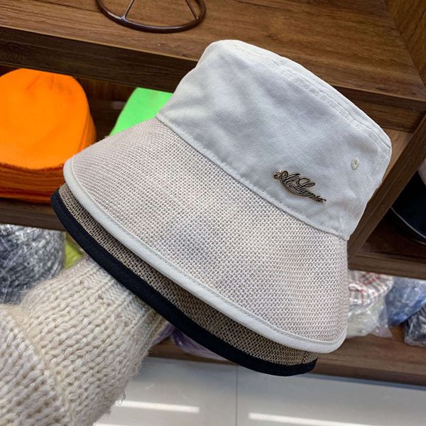 

spring new washed 2020 cotton and hemp fisherman's for women's summer outdoor sunshade decoration chic versatile hat, Blue;gray