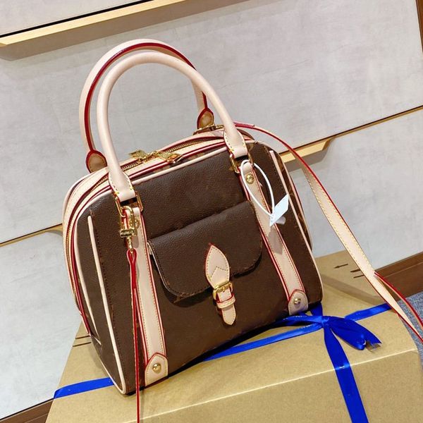 

one shoulder messenger bag handbags purse lady bags fashion patchwork color genuine leather zipper hand bag l letter ing