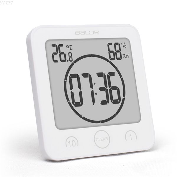 

new digital waterproof shower wall stand clock humidity temperature timer