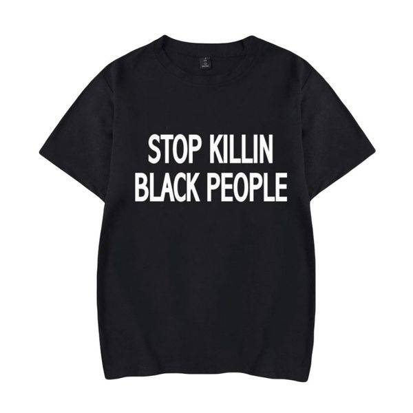 

2020 skill black people letter print t shirt short sleeve o neck loose tshirt summer women man tee shirt, Black;blue
