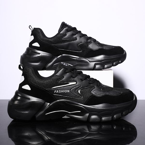 

fashion mesh breathable lightweight running shoes for women men tripe black white mens trainers zapatos chaussures 40-45