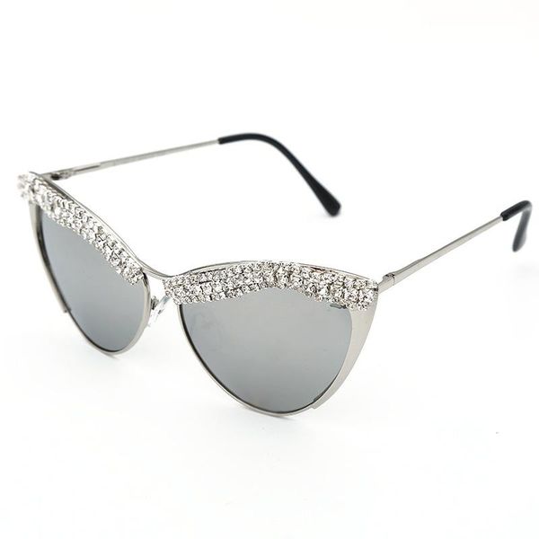 

women rhinestone shades female sunglasses luxury metal quality glasses sun eye cat vintage high retro frame ladies glasses1 qkgxm, White;black