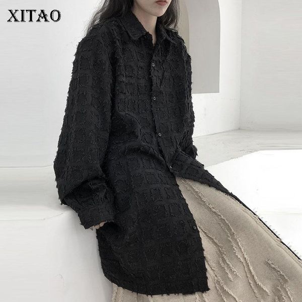 

xitao ruffle blouse fashion new single breast full sleeve elegant 2021 spring autumn minority casual style loose shirt zy4993, White