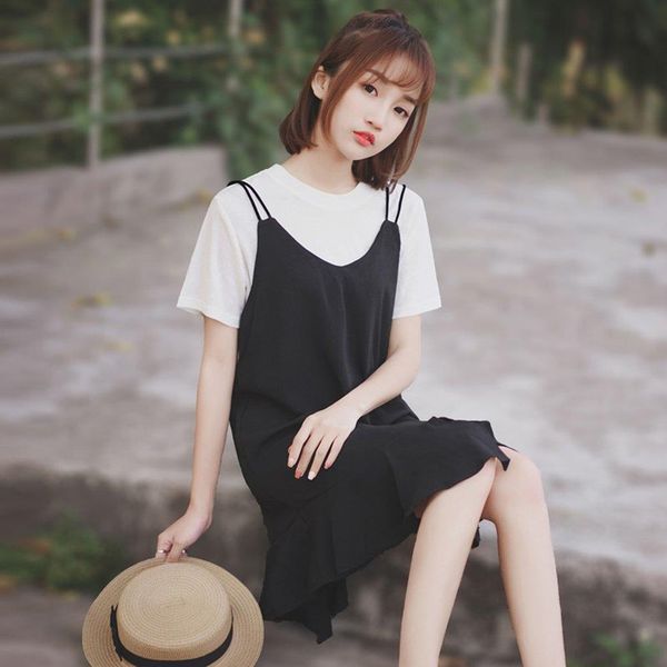 

summer women dress plus size korean style vintage sleeveless strap slim bandage clubwear lace party dress casual sale, Black;gray