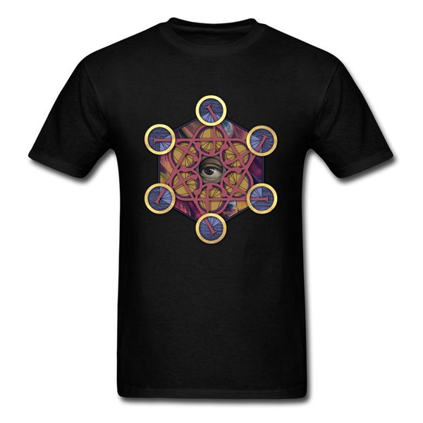 

metatron cube 2018 goth black t shirt for men summer fit geometric eye printed vintage t shirt strange thing sport hooded sweatshirt hoodie
