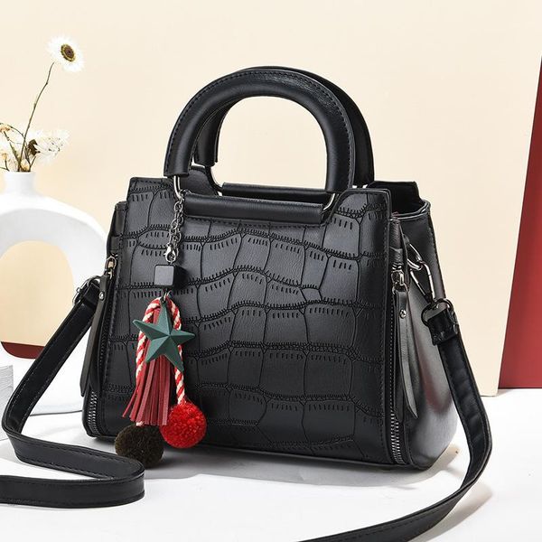 

shoulder bags 2021 ladies' bag elegant single fashion oblique atmosphere tassel pu