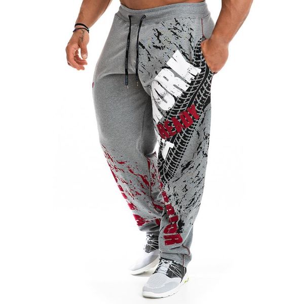 

men's pants fashion casual trousers track men autumn loose sweatpants jogger ankle-length trouser mens, Black