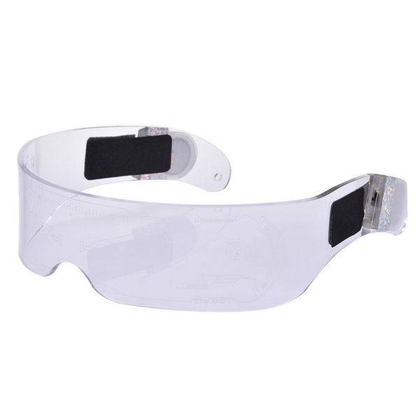 

light up colorful 210mah led visor luminous eyeglasses for halloween christmas birthday party bar ktv acrylic glasses