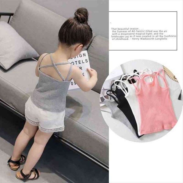 

girls tanks amp camisoles kids summer candy color sports breath tank underwear toddler girl undershirt baby camisole clothing, Blue