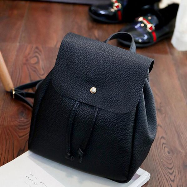

fashion lady pu leather bag women backpack hight quality vintage backpacks female large capacity women's shoulder bags for girls
