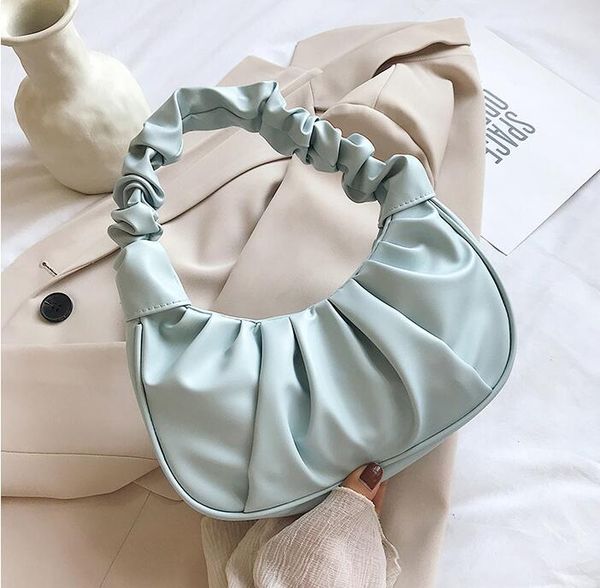 

wholesale gentle fashion cloud bag versatile pleated small handbags shoulder bag women underarm bags