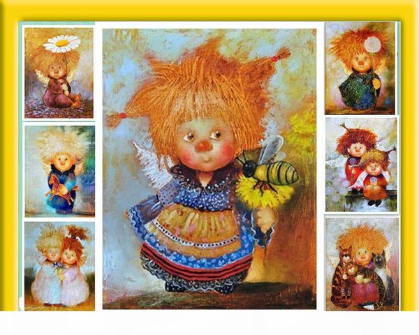 

wholesale full square diamond painting flowers cross stitch diamond embroidery angel diamond mosaic picture of rhinestones home decor