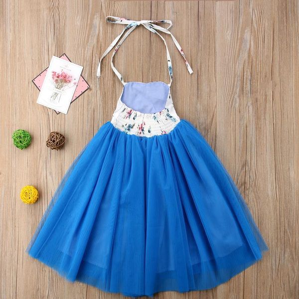 

pudcoco 2019 new easter long dress kids baby girls sleeveless party wedding tutu tulle dress summer sundress sqcqsy