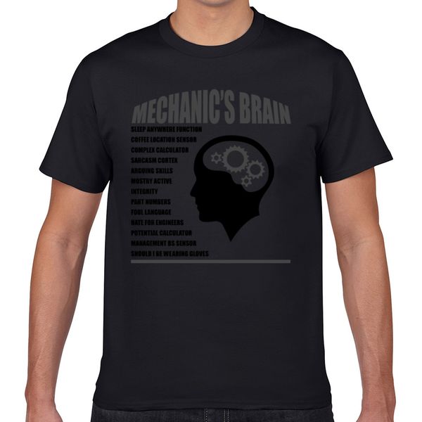 

t shirt men mechanics brain fit inscriptions geek print male tshirt xxxl sport hooded sweatshirt hoodie