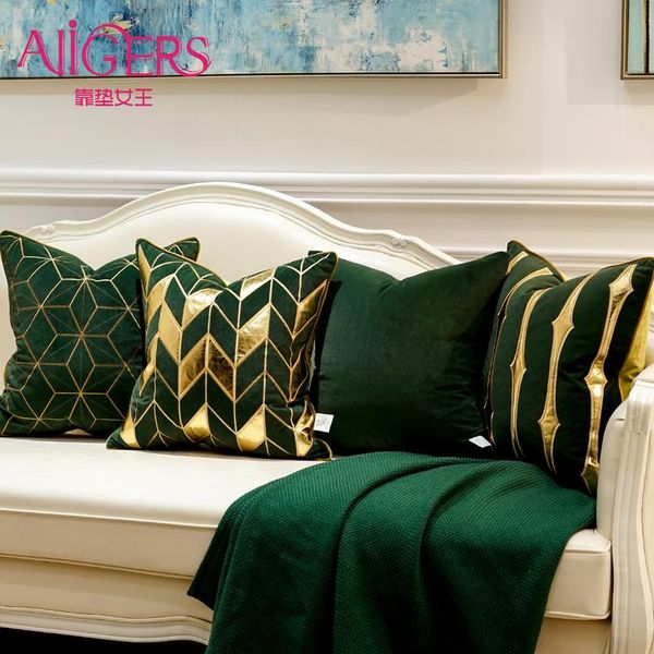 

avigers роскошные зеленые золотые подушки чехлы декоративные подушки