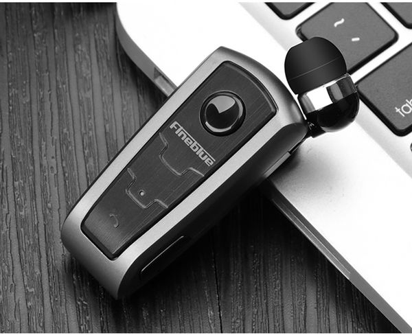 

f910 portable fashion wireless bluetooth earphone headset in-ear mini wireless retractable clip sports running earphone