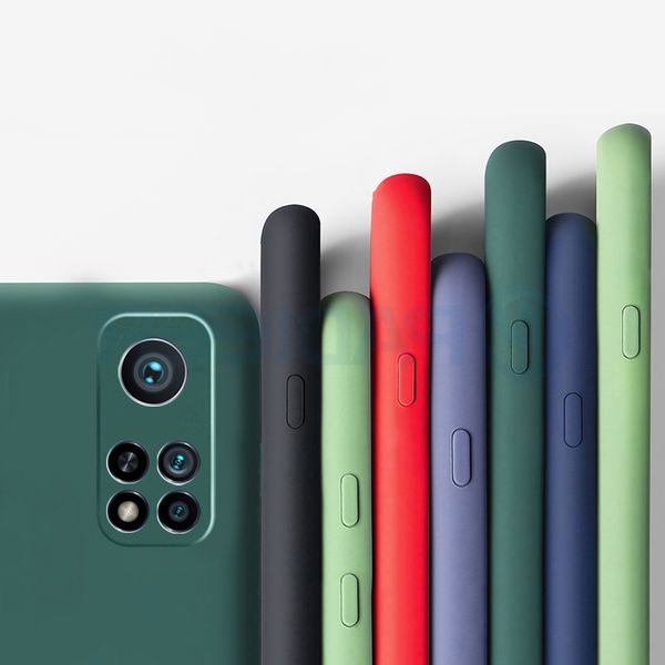 

liquid silicone 10t 5g shockproof bumper full cover luxury tpu for xiaomi mi 10 t pro lite case