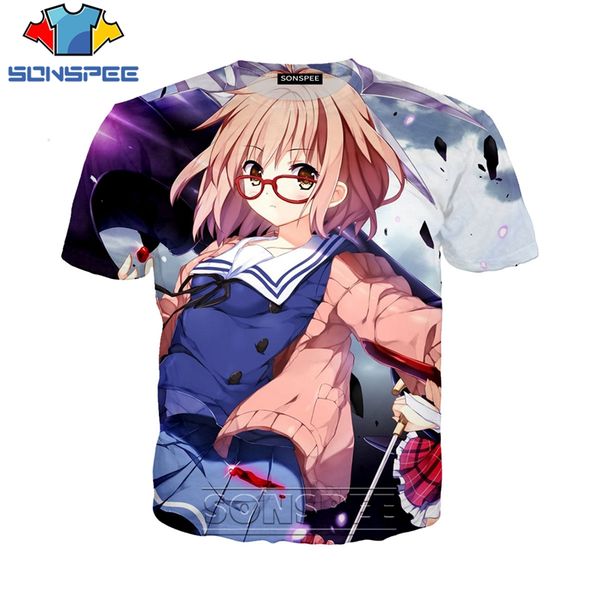 

kyoukai no kanata anime girl 3d print shirts harajuku anime aesthetic men clothing