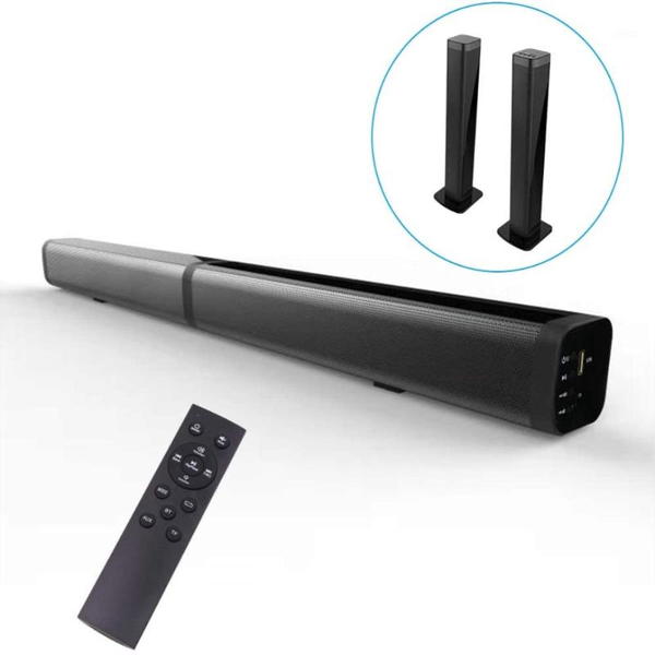 

youxiu 40w tv soundbar bluetooth wireless speaker built-in subwoofers detachable 2.0 channel home theater surround sound bars1
