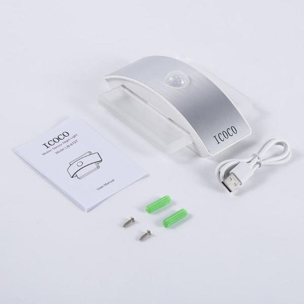 

motion sensor led night light battery powered stick anywhere bright wall light wall sconce sense