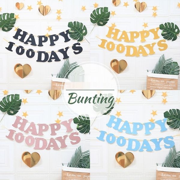 

f4yom hangin party onion paper supplies 100 days hanging national national flag gold baby decoration atmosphere arrangement 100 days flag cr