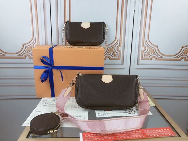 

luxurys crossbody straps handbags designers 3pcs accessories bags women favorite pochette bag bags shoulder vintag leather purses walle prfx