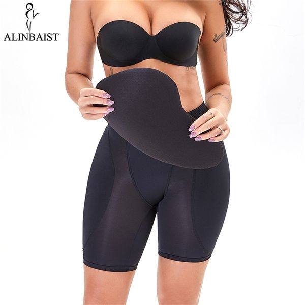 Falso Butt Lifter Shapewear Glutei Mutandine imbottite Fajas Panty Shorts Liposuzione Indumento Coscia Trimmer Shape Wear Hip Enhancer LJ201210