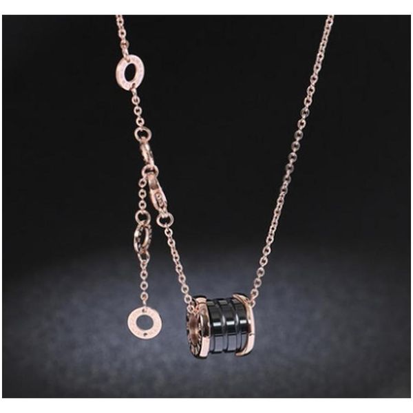 

2019 women luxury designer jewelry roman numeral ceramic pendant necklaces rose gold color stainless steel mens neckla sqckfv homes2007, Silver
