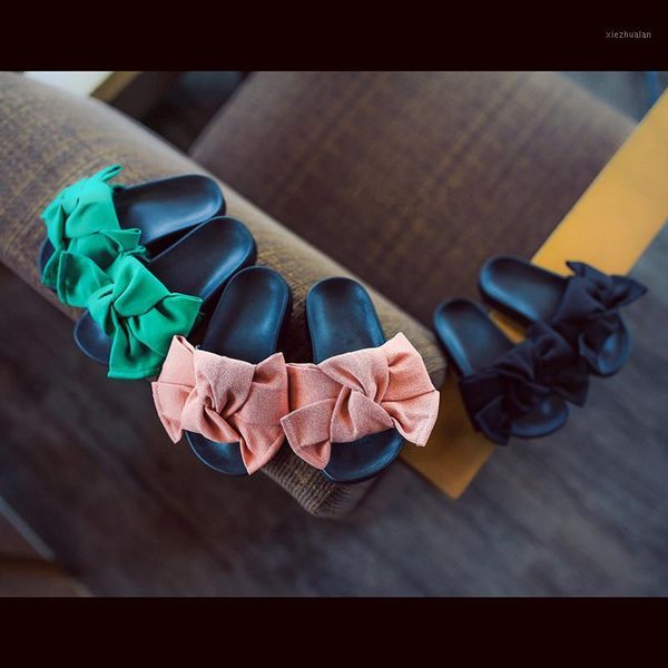 

sandals mom and girls sandals~china 21-40 parents shoes summer bow princess slippers super cute children flats beach shoes1, Black;red