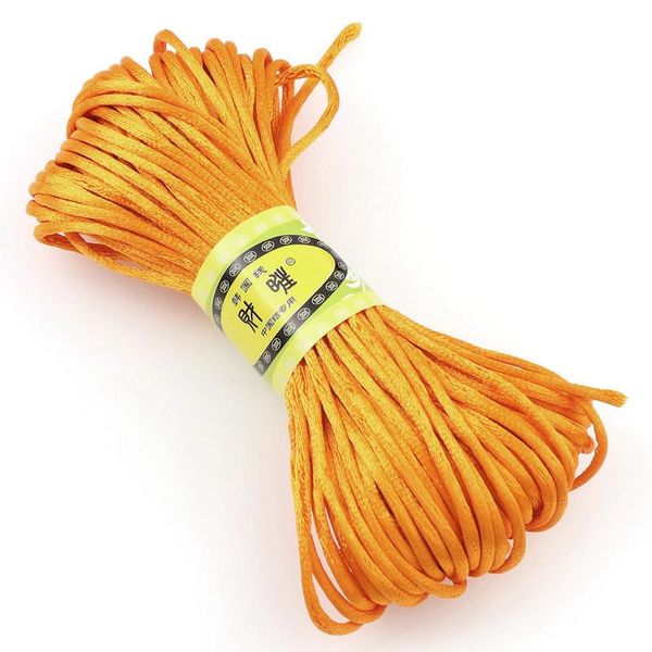 

20m lot braided macrame silk macrame cord rope thread wire 2mm diy chinese knot satin nylon bracelets making findings beading h wmtzxc