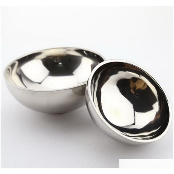 

eco friendly bowl classic double wall anti-rust stainless steel smooth rolled edge resistant safe kid jllkqm dh_niceshop