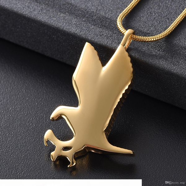 

lkj10077 gold color stainless steel cremation jewelry funeral urn ash holder keepsake jewelry for men women, Silver