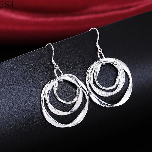 

wholesale fashion silver color earrings elegant cute women charms wedding classic jewelry layd lovly gift jshle008 h bbyutv, Golden