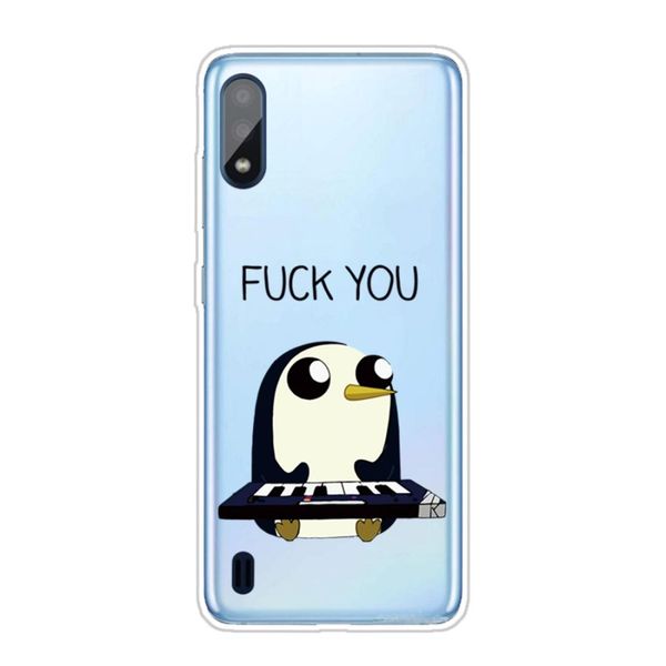 

for samsung galaxy a01 coloured drawing pattern highly transparent tpu protective case