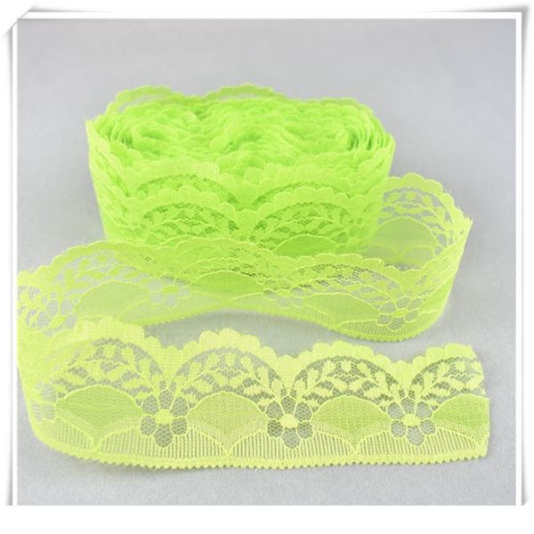 

10yards white african lace fabric 40mm lace ribbon bilateral handicrafts embroidered net lace trim diy sewing skirt acc jllrak, Pink;blue