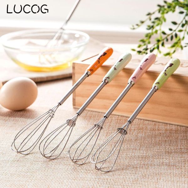 

lucog mini ceramic hand mixer for kitchen multifunction stainless steel milk cream butter whisk egg beater manual blender1
